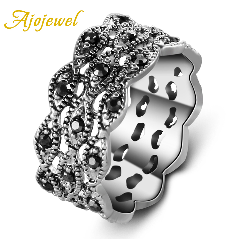 Vintage And Collectible Items - Ajo jewel 3 Schicht Strass Ring