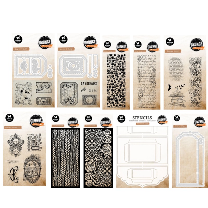 Vintage Collectible Stamps - Tag Umschlag Grunge Collection Vintage Rosen