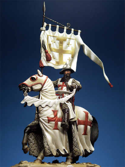 Vintage Things Collection - Templer-Ritter Sammelfigur 54 mm im Vintage-Stil,