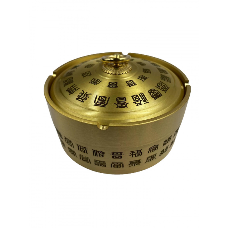Vintage Collectible Ashtrays - Antike Bronze-Kollektion Vintage-Ornament Messing Hundert Segen
