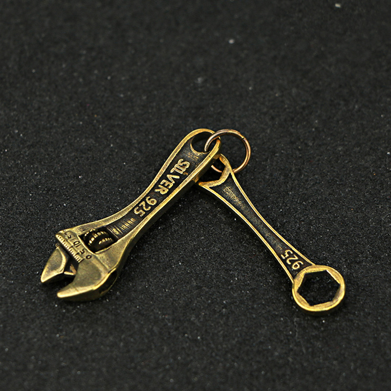 Vintage Things Collection - Vintage Schraubenschlüssel aus massivem Messing, handgefertigt,