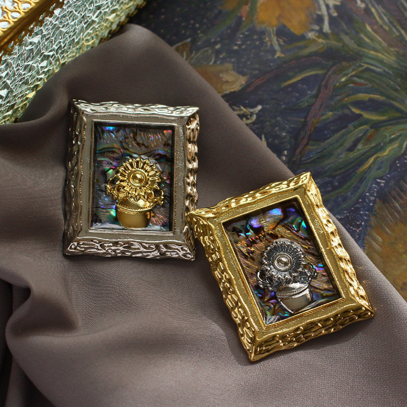 Vintage Collectible Pins - Muylinda Vintage Van Gogh Sonnenblumen Broschen
