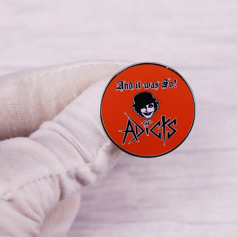 Vintage Collectible Pins - The-Adicts Emaille-Anstecknadel, Vintage-Rockband, periphere Anstecknadel für