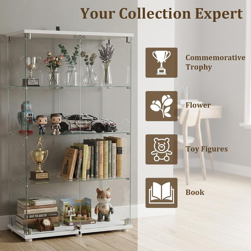 Vitrine aus gehärtetem Glas, 4 – Collectible & Vintage Dolls For Halloween Bewertung und Preis