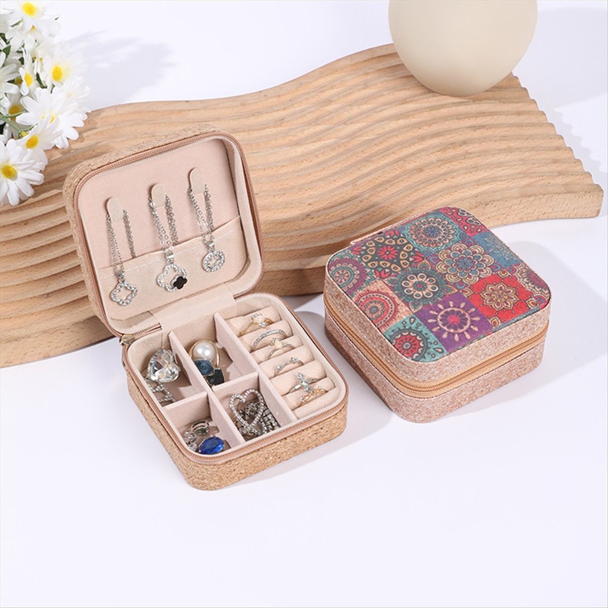 [N84R] 4 Stück Vintage-Kork-Sc – Vintage Necklace Bewertung und Preis