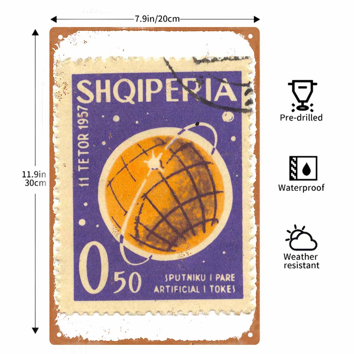2D FLAT 1 Stück Vintage Albani – Collectible Vintage Postage Stamps Bewertung und Preis