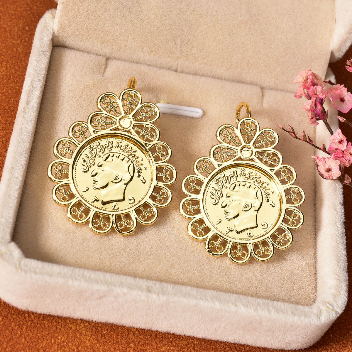 Münzmedaillon-Ohrstecker für D – Vintage Collectible Coins Bewertung und Preis