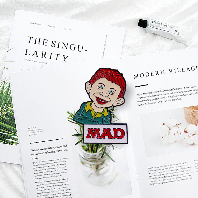 MAD Magazin Alfred E. Neuman E – Vintage Collectible Pins Bewertung und Preis
