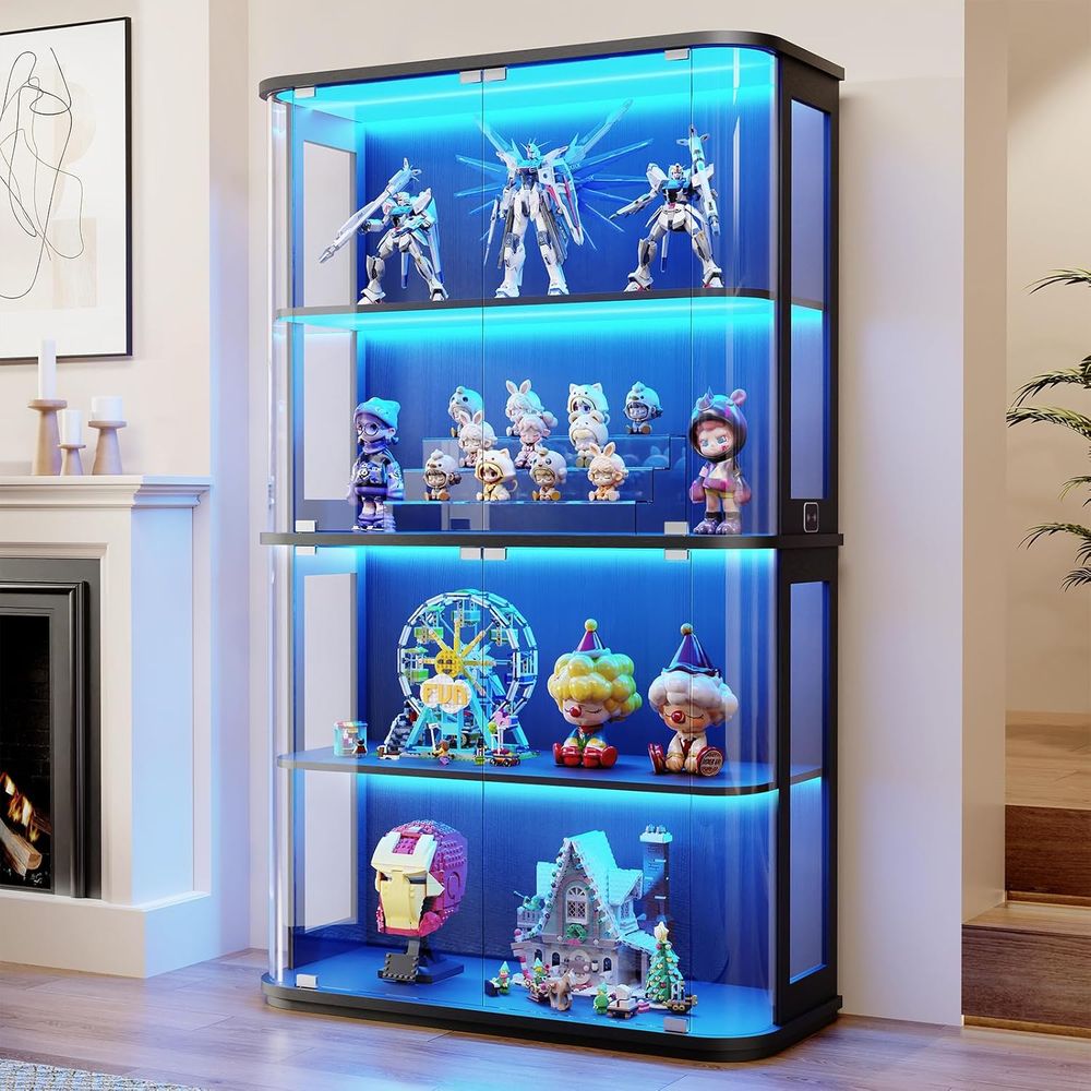 Große abgerundete Vitrine mit  – Collectible & Vintage Dolls For Halloween Bewertung und Preis