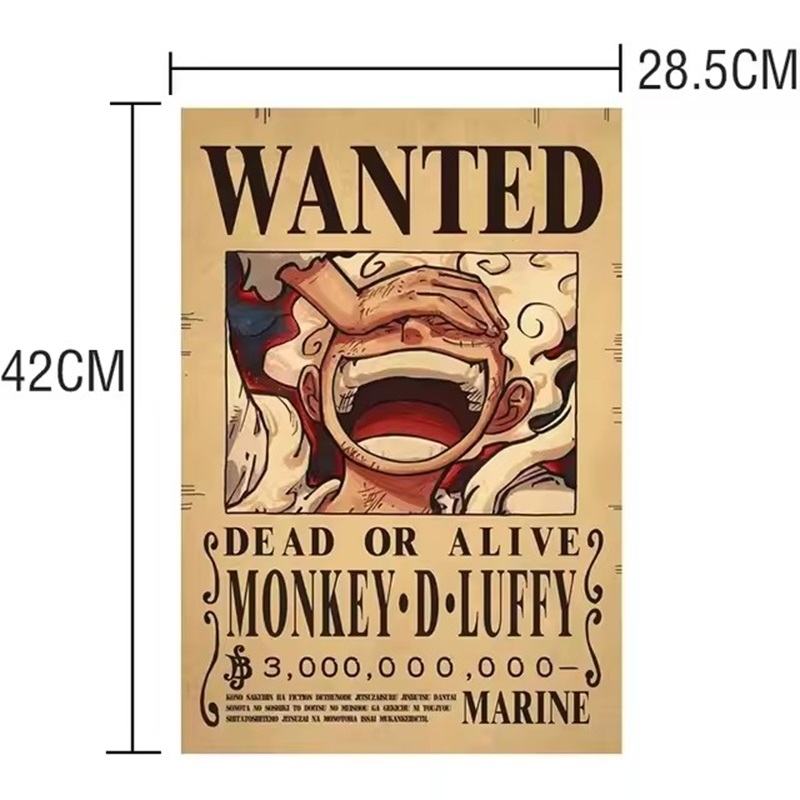 Anime One Piece Wanted-Plakate – Vintage Things Collection Bewertung und Preis